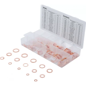 Гама уплътнителни пръстени, О-пръстени, медни, 150 броя - BGS8052