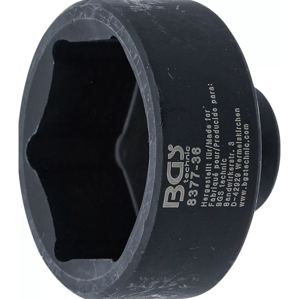 Ключ / вложка за маслен филтър 6 - стен 36 мм - BGS8377-36