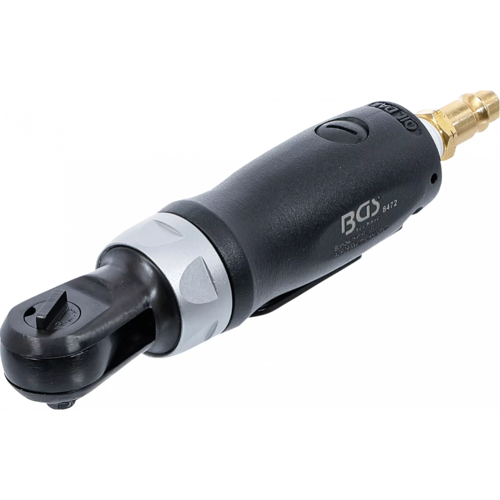 Отвертка с тресчотка със сгъстен въздух, 6,3 мм (1/4"), 54 Nm, изключително къс - BGS8472
