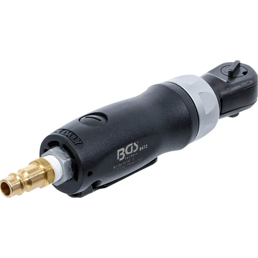Отвертка с тресчотка със сгъстен въздух, 6,3 мм (1/4"), 54 Nm, изключително къс - BGS8472
