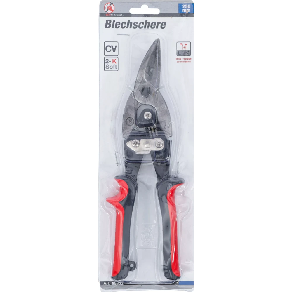 Ножици за профили от ламарина, ляво, право рязане, 250 мм - BGS85832