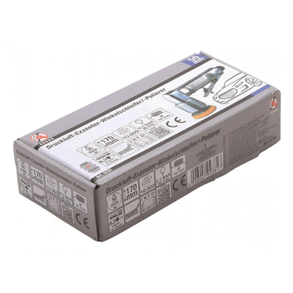 Пневматична ексцентрична ъглова шлифовъчна машина - BGS9781