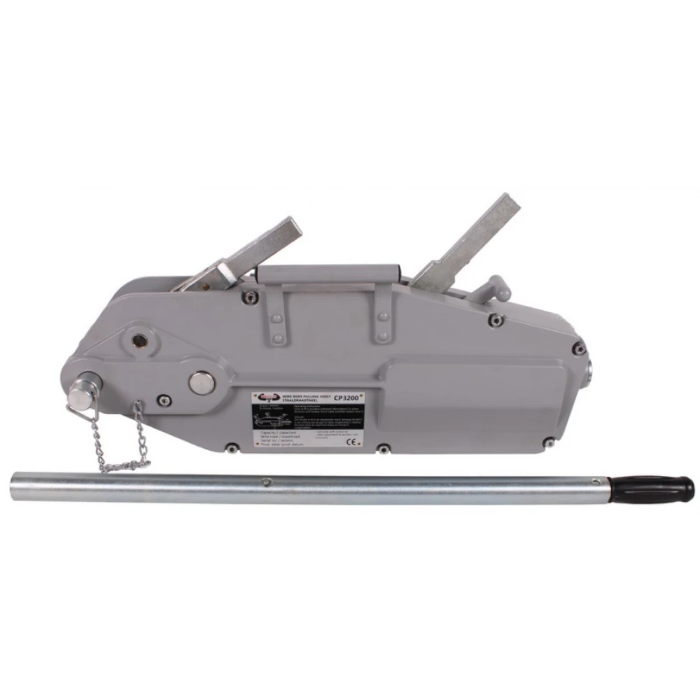 Лебедка с телено въже, 3200 кг., с кука за стоманено въже 20 метра - CP3200
