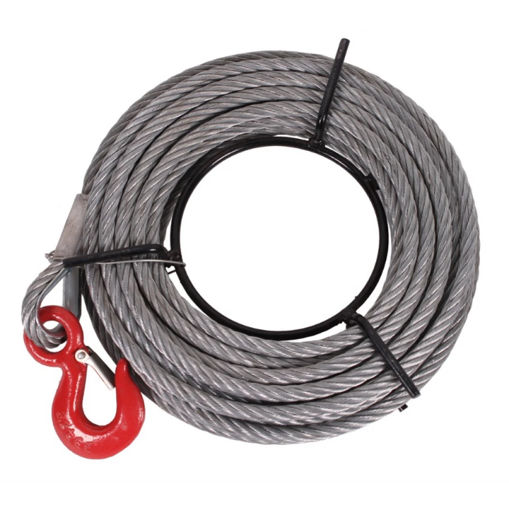 Лебедка с телено въже, 3200 кг., с кука за стоманено въже 20 метра - CP3200