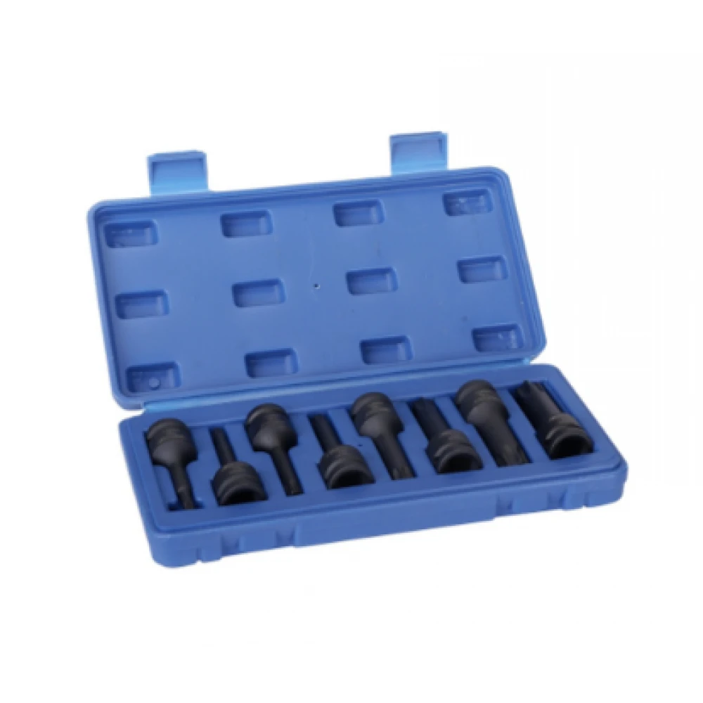 Комплект ударни вложки / битове Torx, 1/2", 8 броя - DS08TT