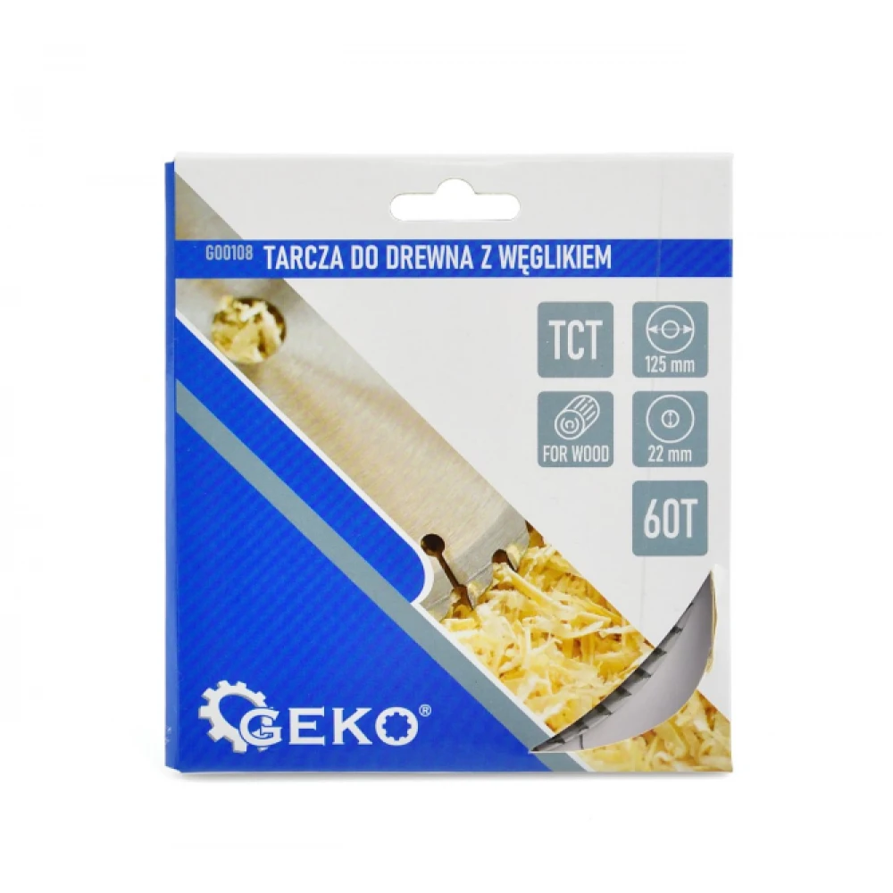 Циркулярен диск за дърво 125x22 мм 60 зъба GEKO G00108