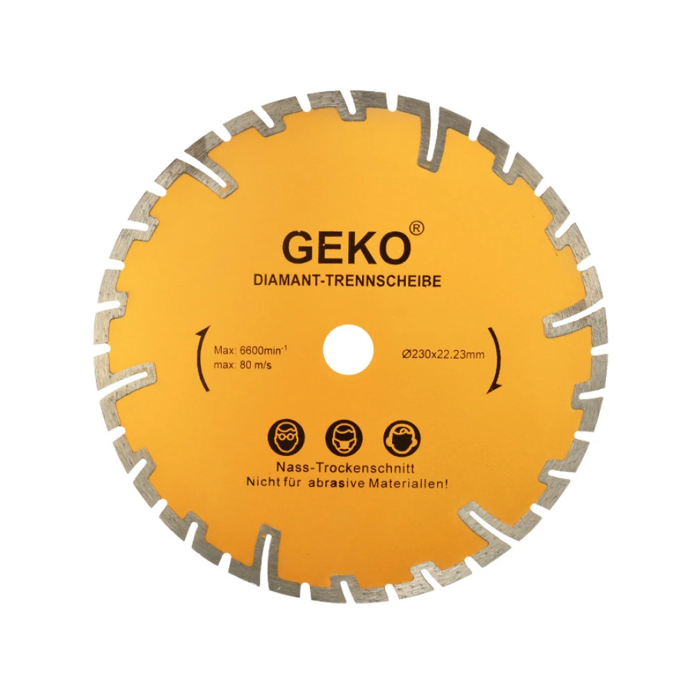 Сегментиран диамантен диск с диаметър 230 мм GEKO G00226