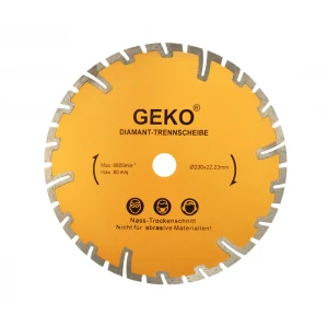 Сегментиран диамантен диск с диаметър 230 мм GEKO G00226