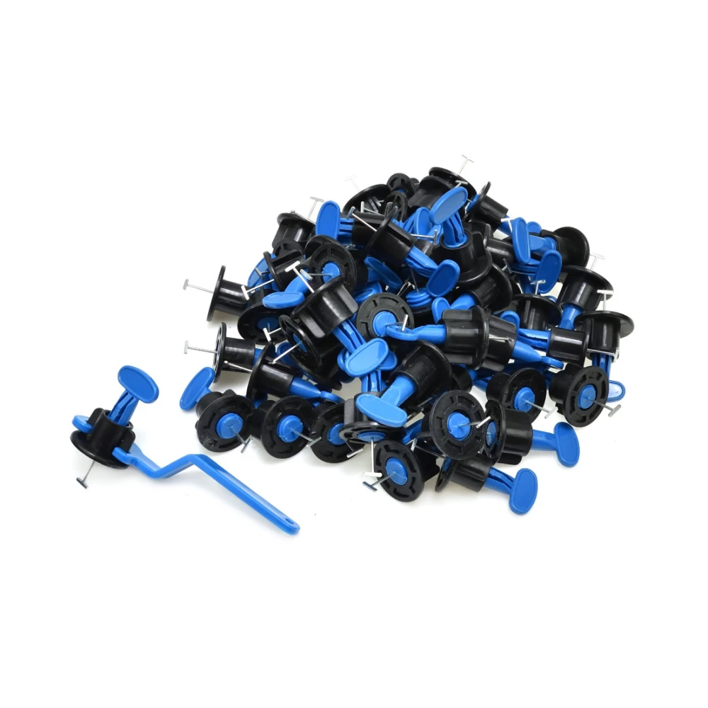 Система за нивелиране на плочки - 50 бр. щипки + ключ GEKO G00394