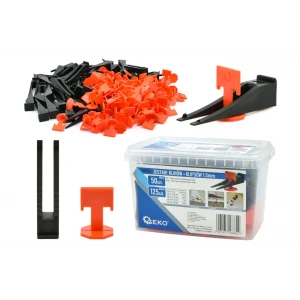 Система за нивелиране на плочки, 50 клина + 125 1,5 мм скоби - G00434