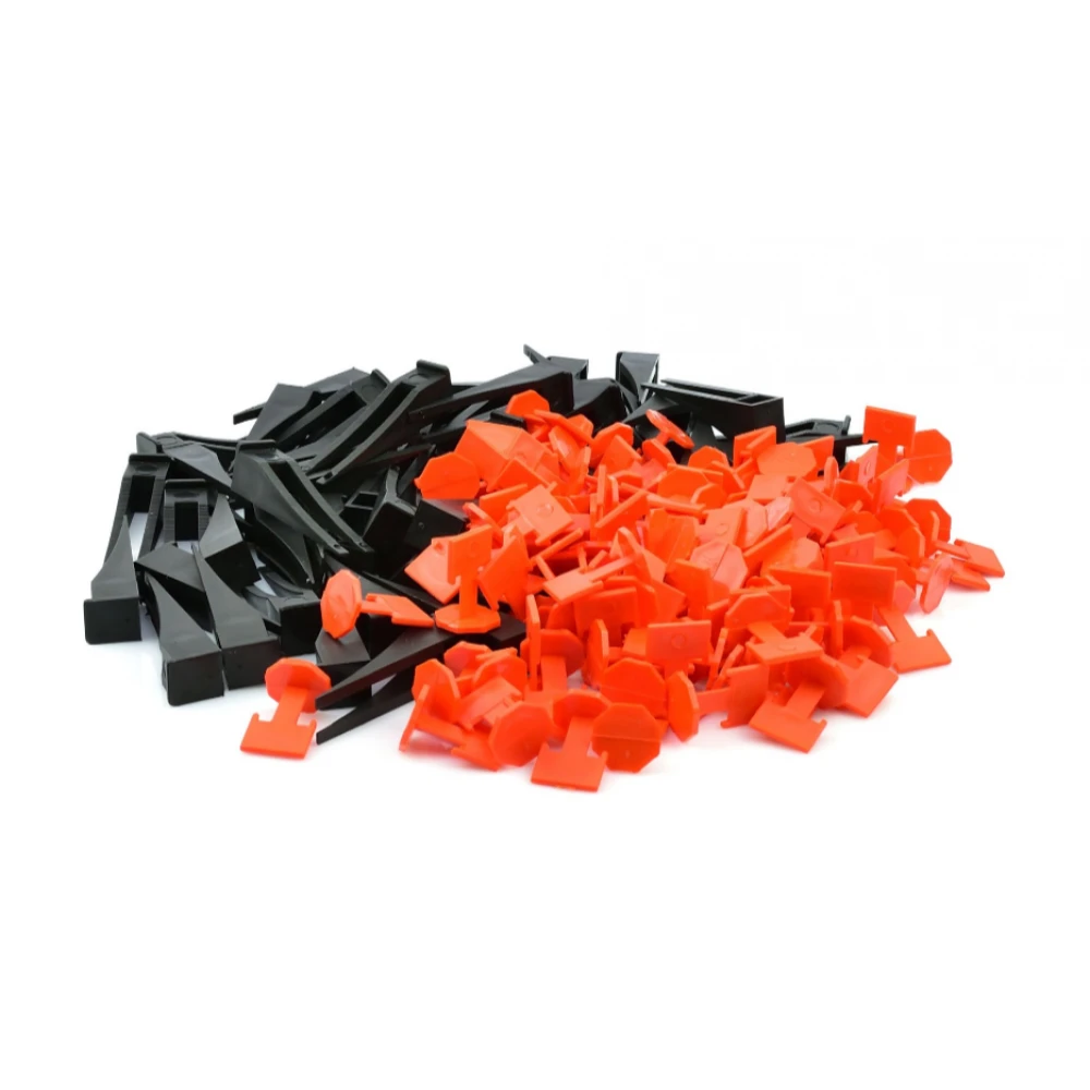 Система за нивелиране на плочки - 100 клина + 700 щипки 1,5 мм GEKO G00436