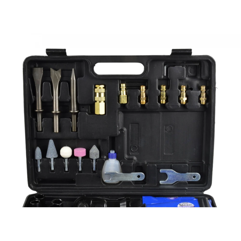Комплект пневматични инструменти и гаечни ключове 33 части GEKO G00583