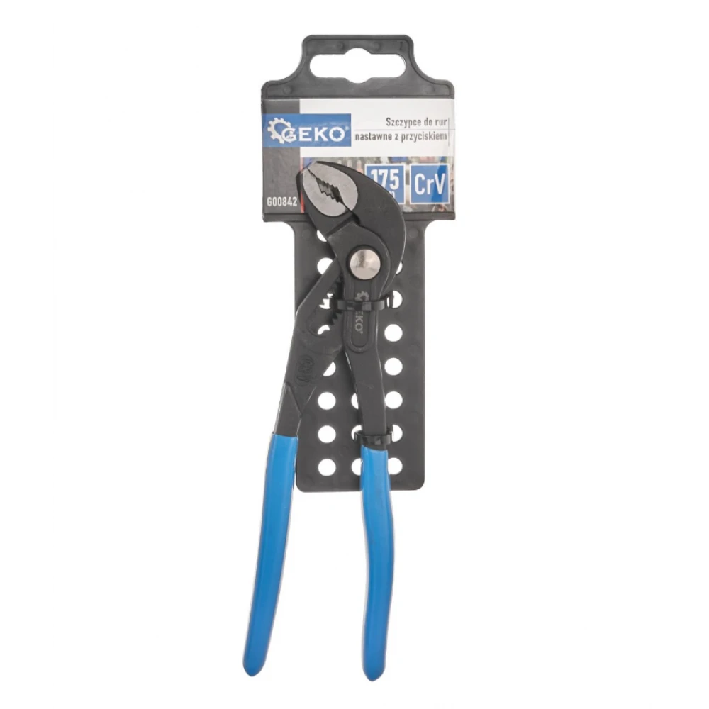 Регулируеми клещи за тръби, с бутон, 175 мм - G00842