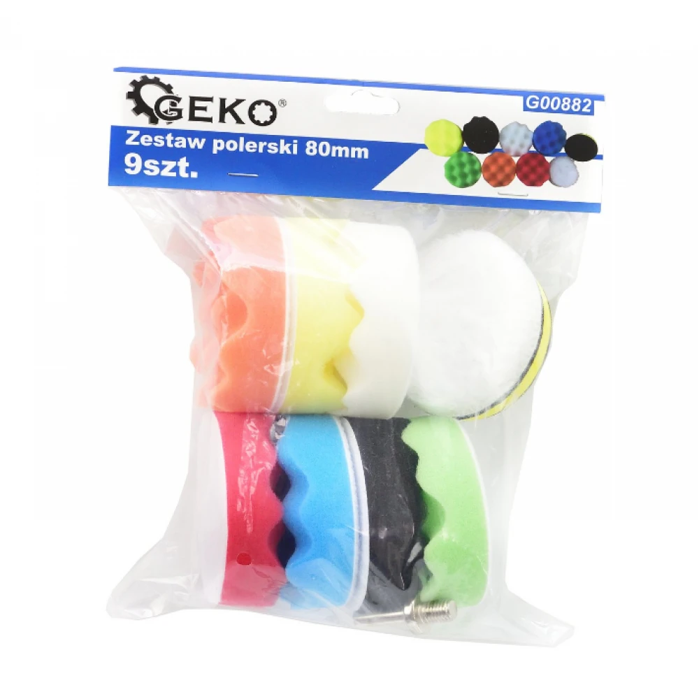 Полиращ комплект 80 мм 9 бр. GEKO G00882