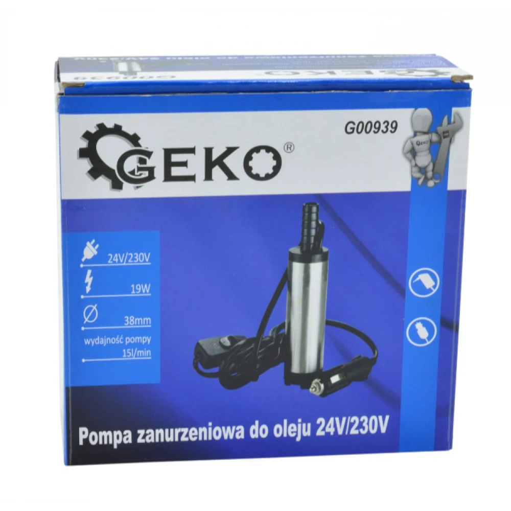 Потопяема маслена помпа 24 V/230 V 38 мм GEKO G00939