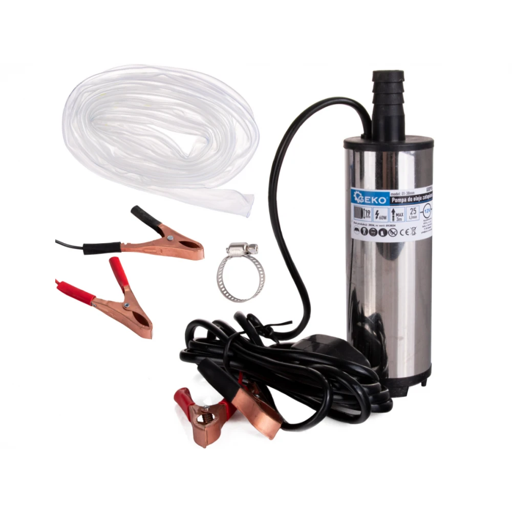 Потопяема маслена помпа, 12V, с 3 м кабел - G00956