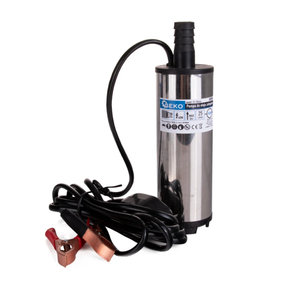 Потопяема маслена помпа, 12V, с 3 м кабел - G00956