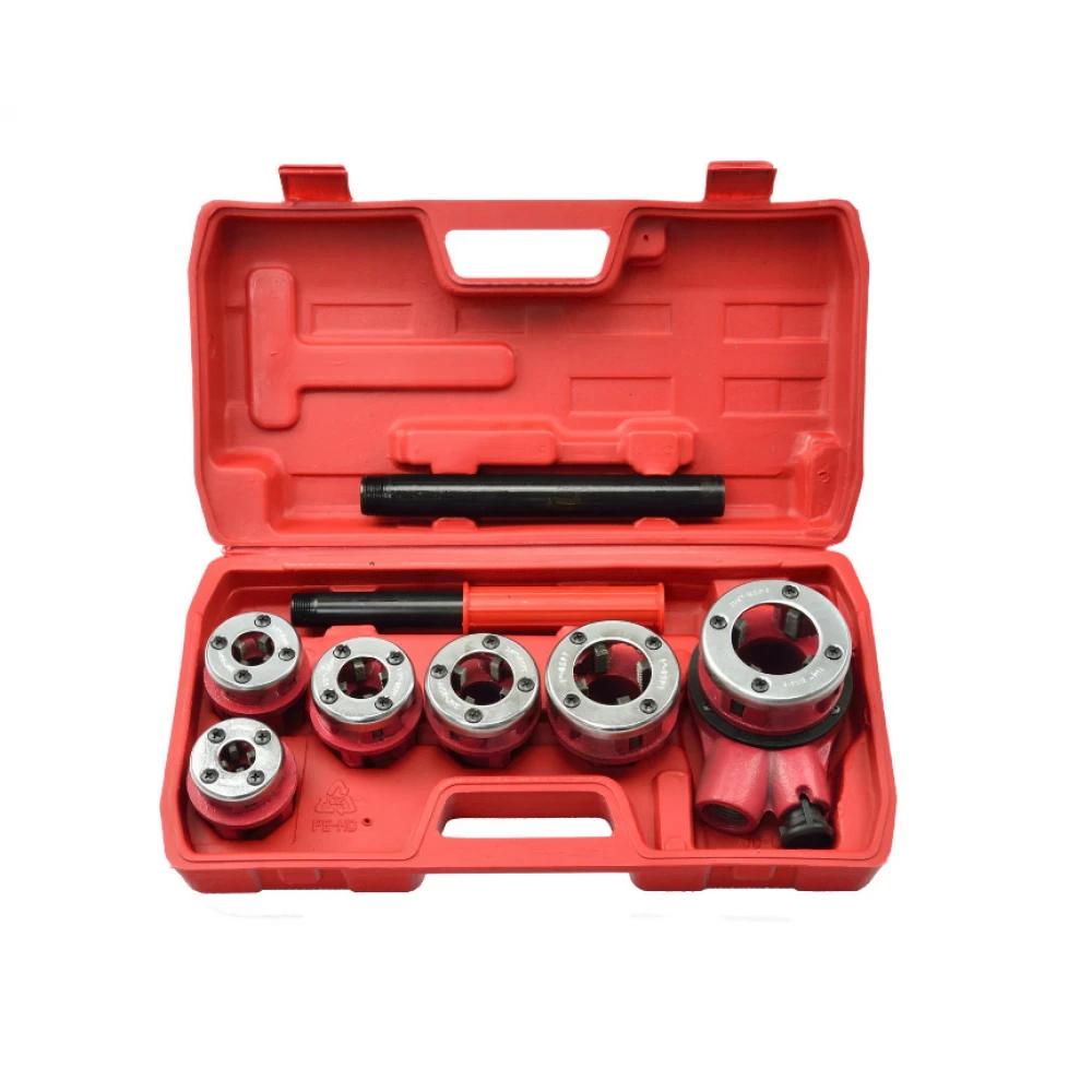 Хидравлична резба за тръби 6 броя матрици 1/4" - 1.1/4" - GEKO G01002