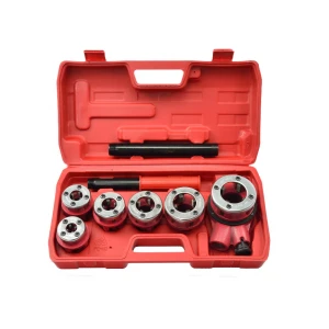 Хидравлична резба за тръби 6 броя матрици 1/4" - 1.1/4" - GEKO G01002