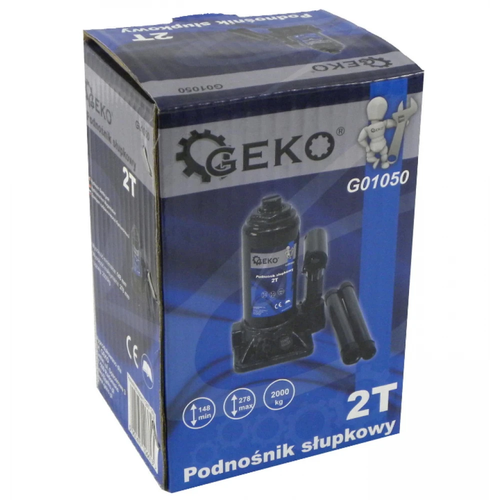 Хидравличен крик тип бутилка 2 тона - G01050