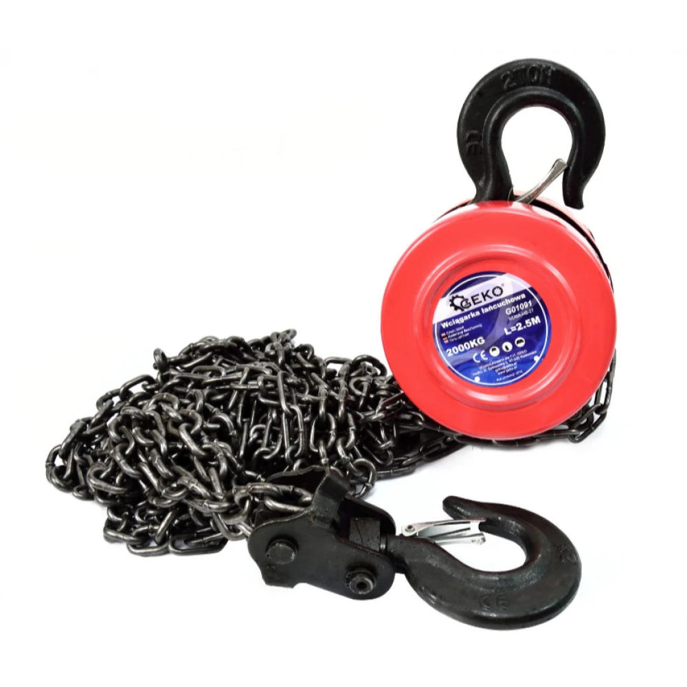 Верижен подемник 2 т x 2.5 м GEKO G01091