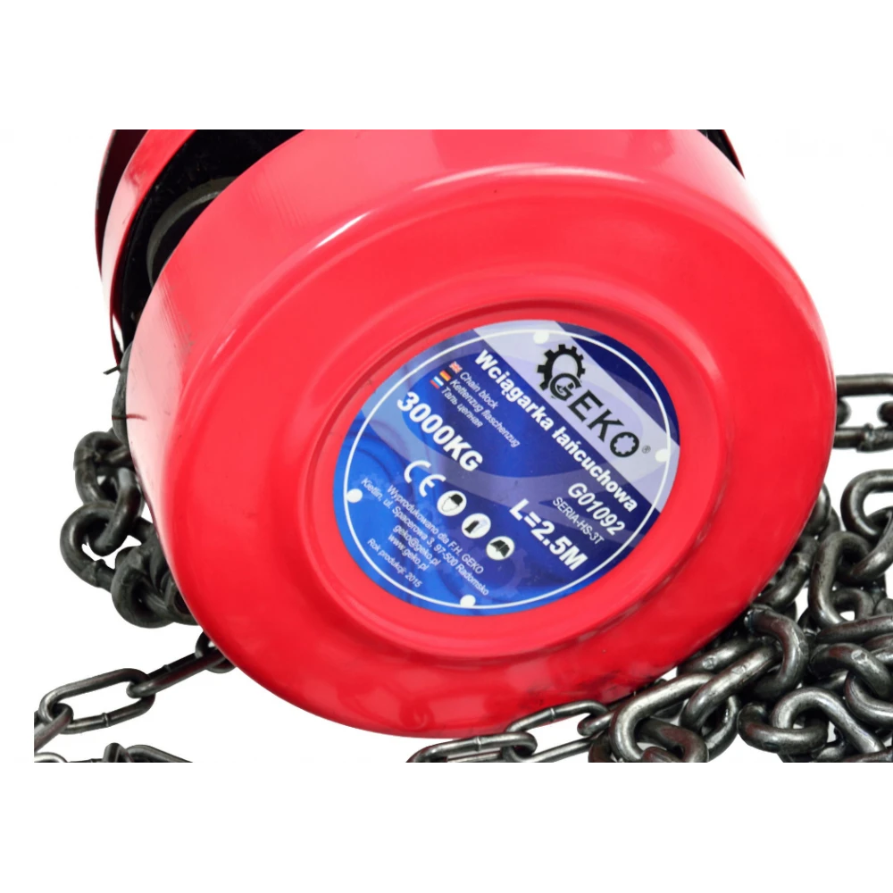 Ръчна верижна лебедка 3T x 2.5m GEKO G01092