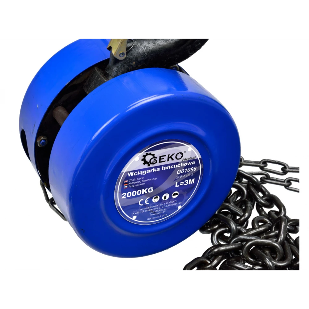 Ръчна верижна лебедка 3 метра 2000 килограма - G01096