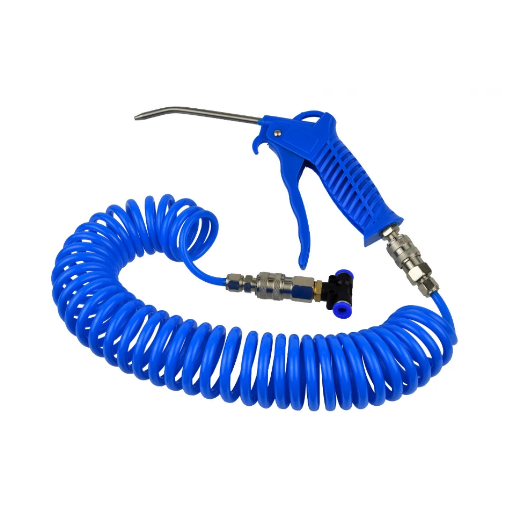 Пистолет за продухване с тройник + пневматичен маркуч - GEKO G01165