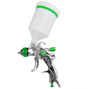 Професионален бояджийски пистолет за лак.HVLP/червен с покритие - GEKO G01180