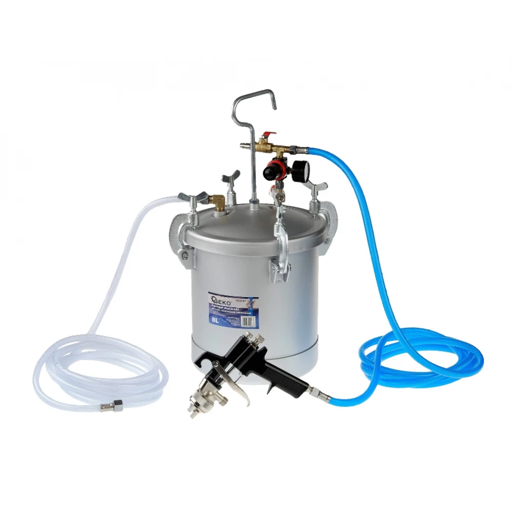Бояджийски агрегат - резервоар под налягане лак 8 литра GEKO G01191