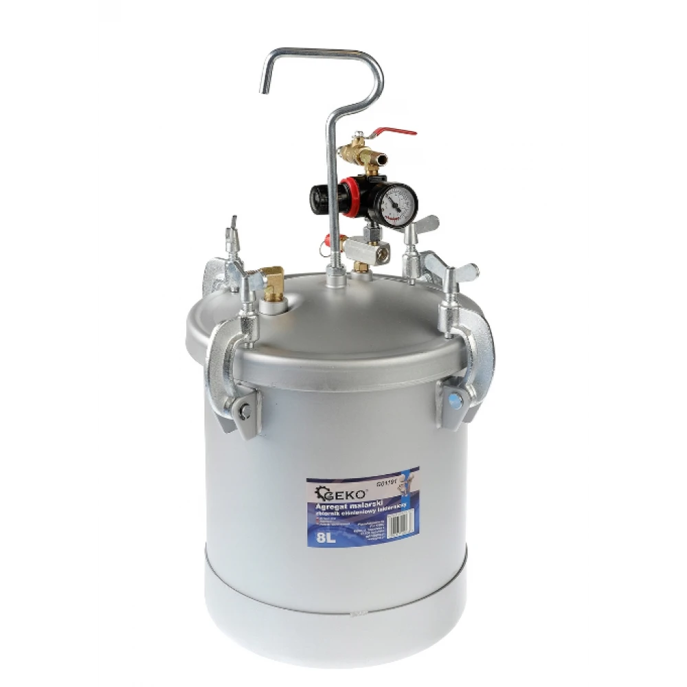 Бояджийски агрегат - резервоар под налягане лак 8 литра GEKO G01191
