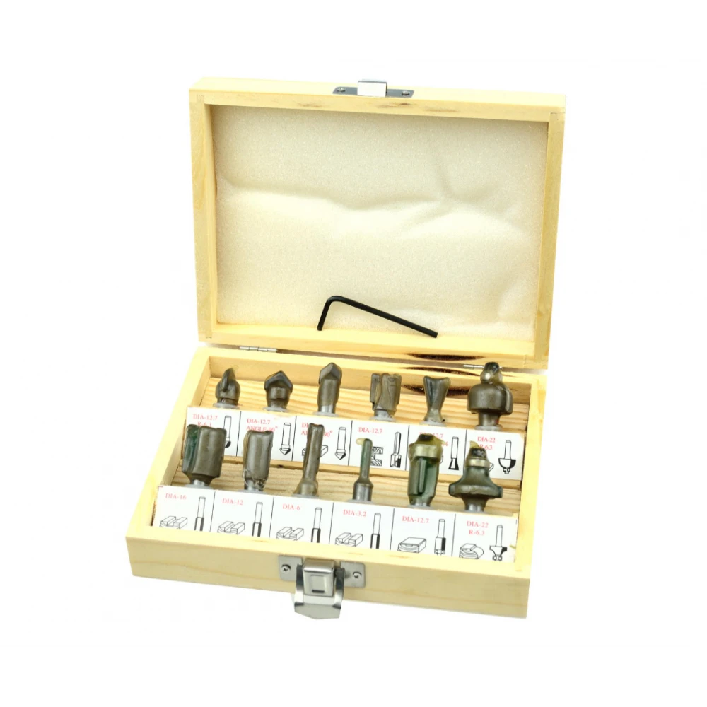 Комплект фрезери за оберфреза, 12 бр., 8 мм - G01200