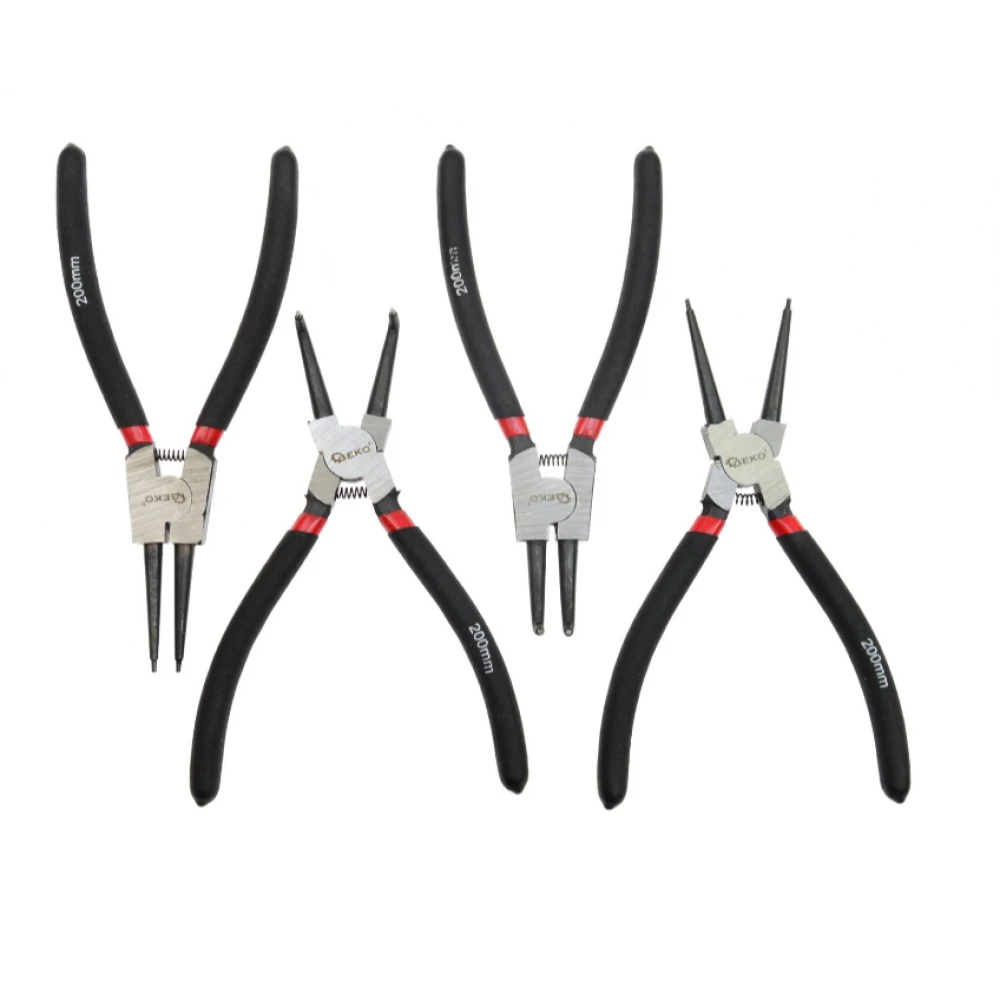 Клещи Seeger 200 мм/8" 4 бр. GEKO G01662