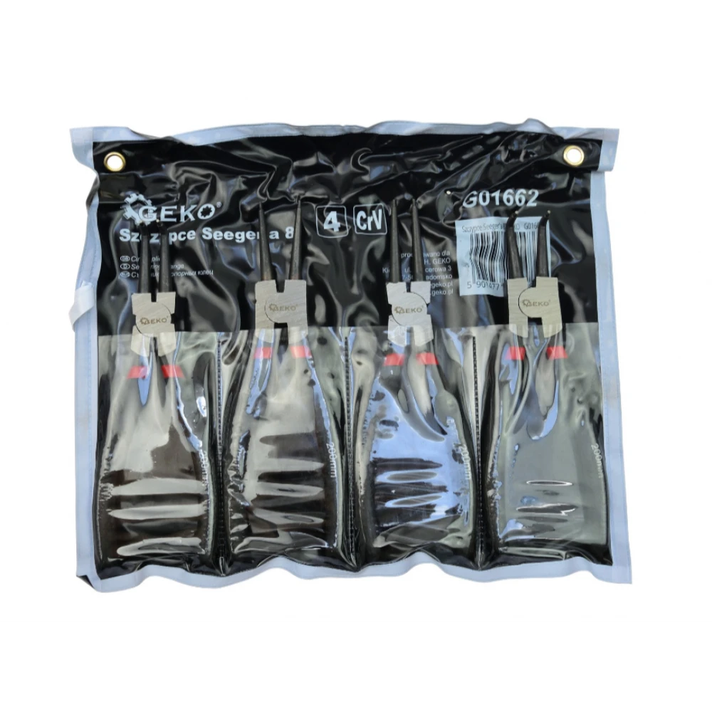 Клещи Seeger 200 мм/8" 4 бр. GEKO G01662