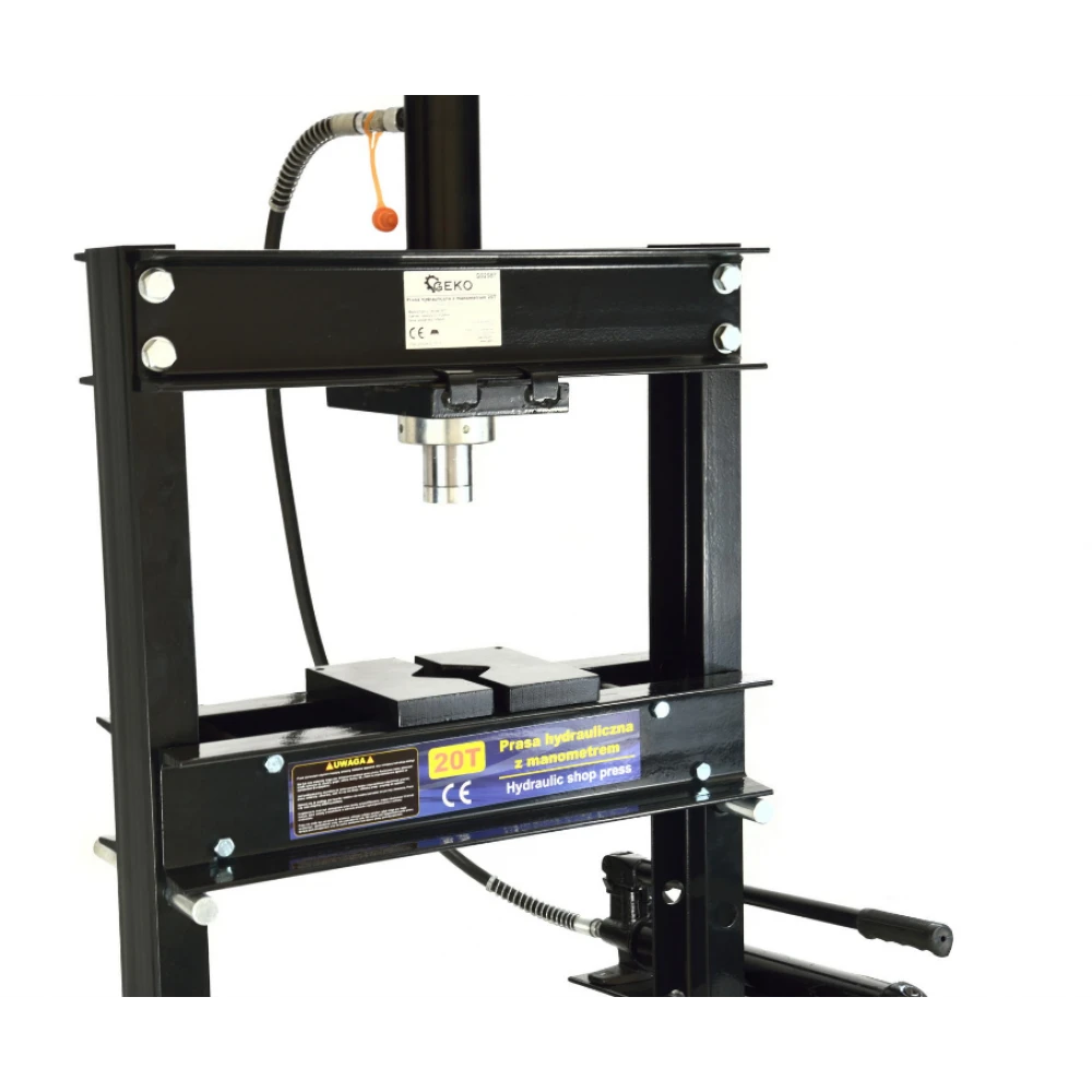 Хидравлична преса GEKO с манометър, налягане - 20 тона G02087