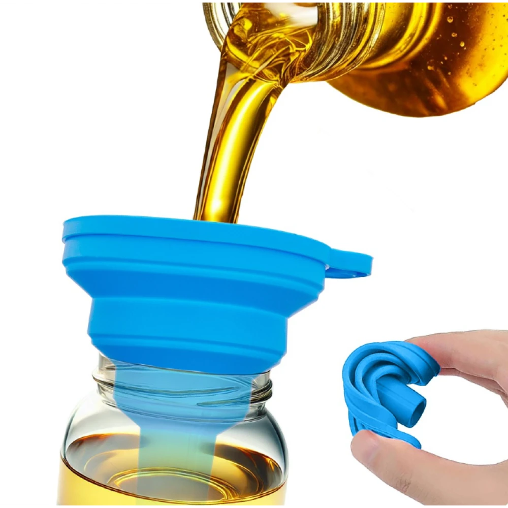 Универсална сгъваема силиконова фуния, 70 мм - G02157