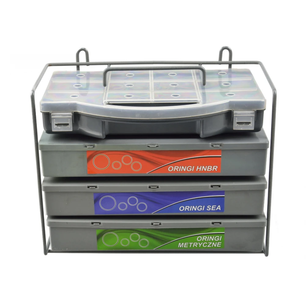 Комплект уплътнители О-пръстени HNBR, SAE, метрични 900 бр. GEKO G02801