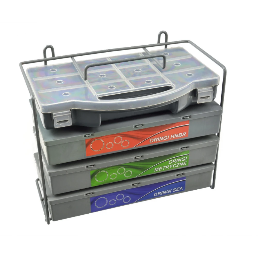 Комплект уплътнители О-пръстени HNBR, SAE, метрични 900 бр. GEKO G02801