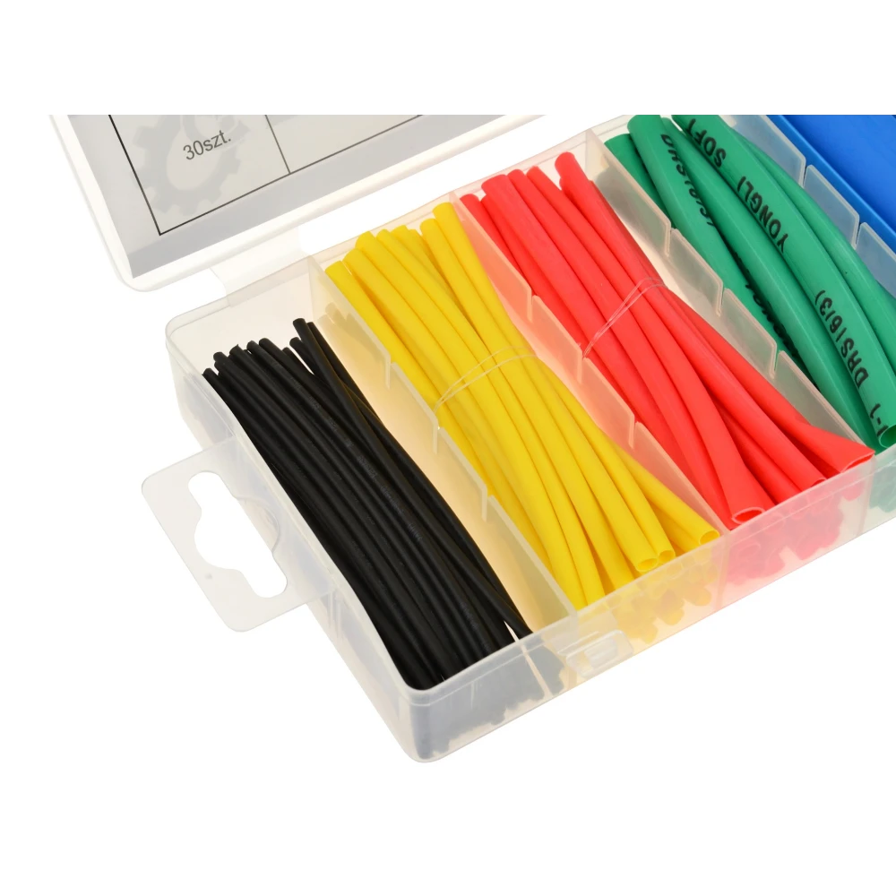 Комплект цветни термосвиваеми тръби 100 бр. GEKO G02823