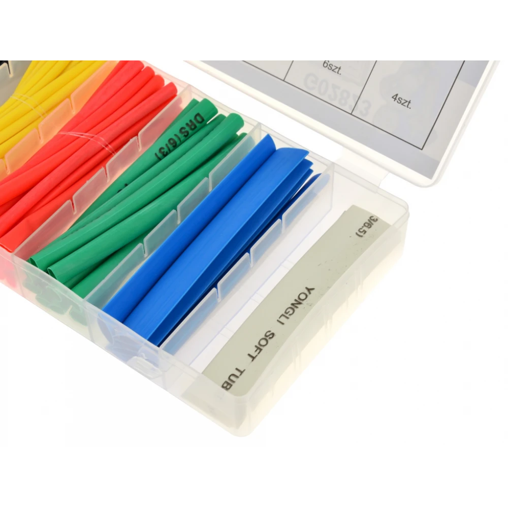 Комплект цветни термосвиваеми тръби 100 бр. GEKO G02823