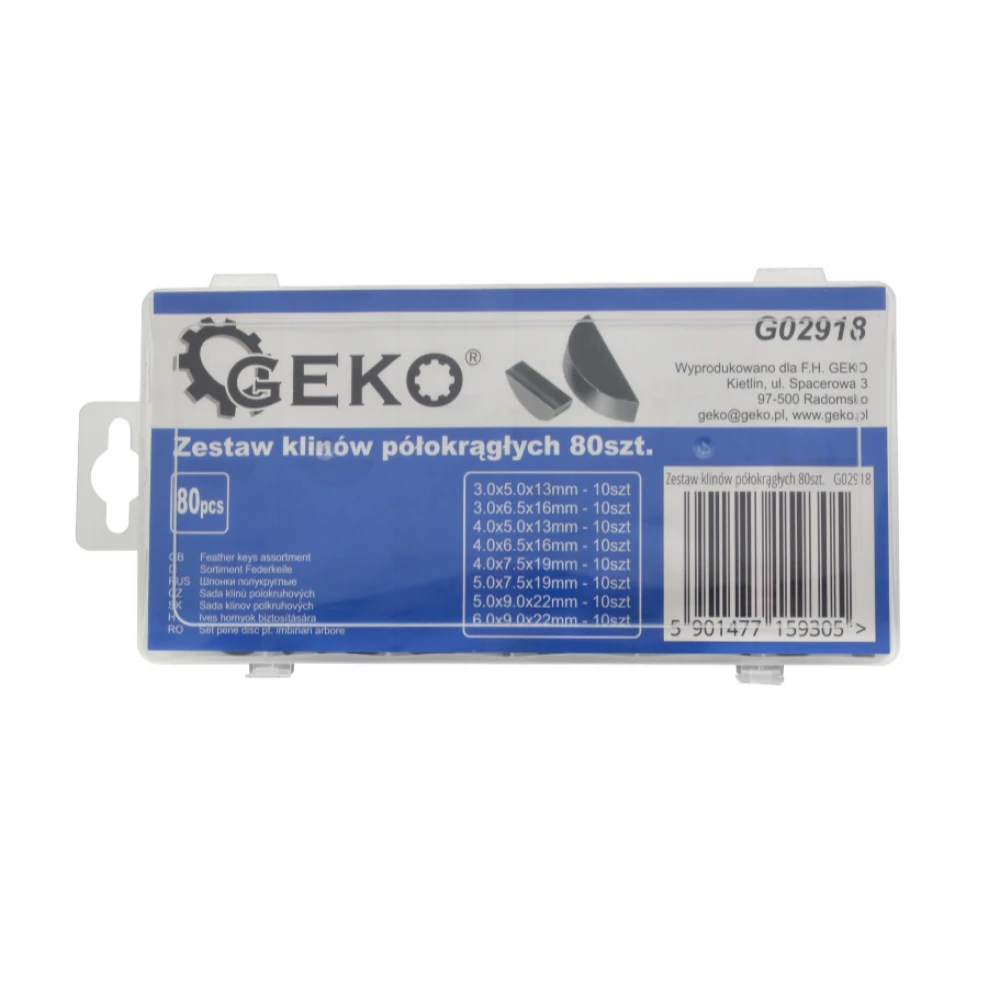 Комплект полукръгли клинове 80 бр. GEKO G02918