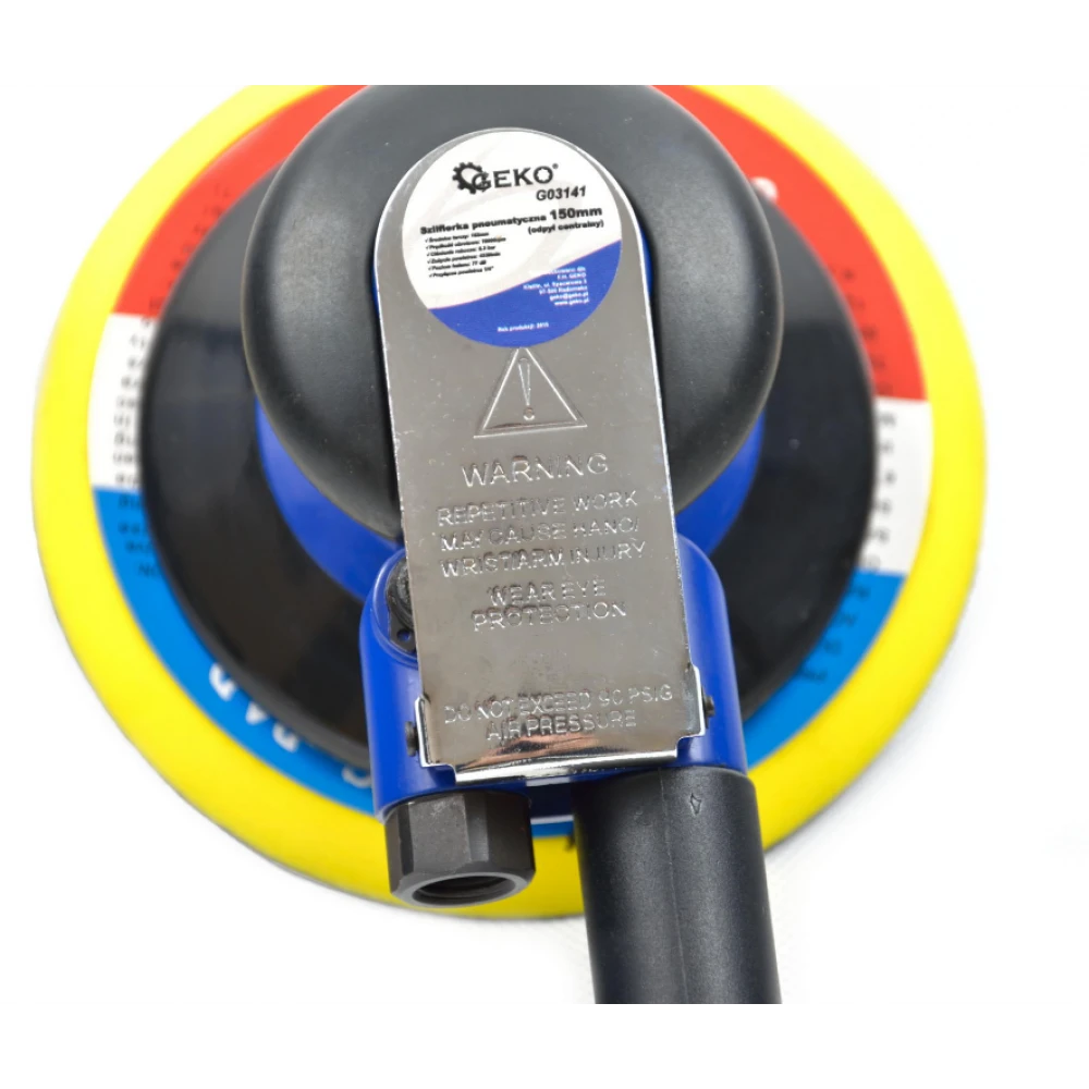 Професионален пневматичен виброшлайф 150 мм GEKO G03141