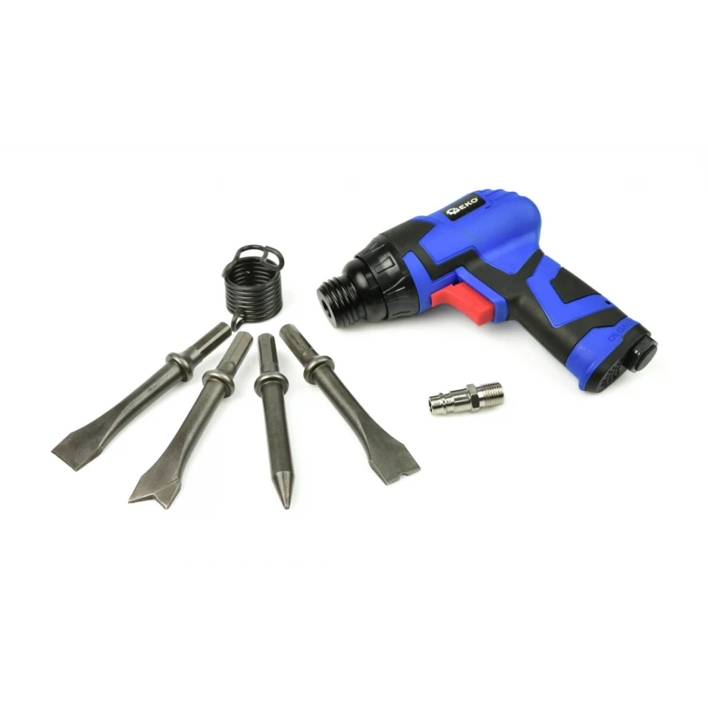 Пневматичен чук с комплект от 4 накрайника GEKO G03147