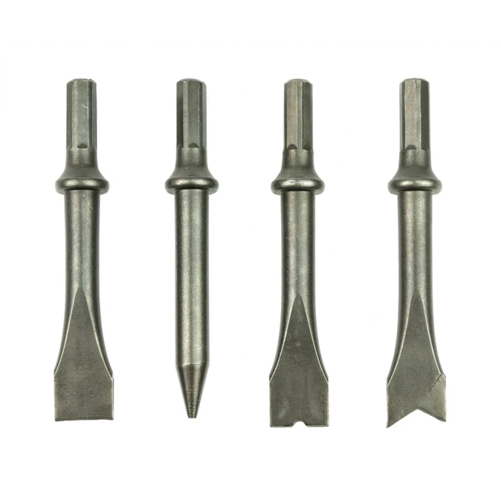 Пневматичен чук с комплект от 4 накрайника GEKO G03147