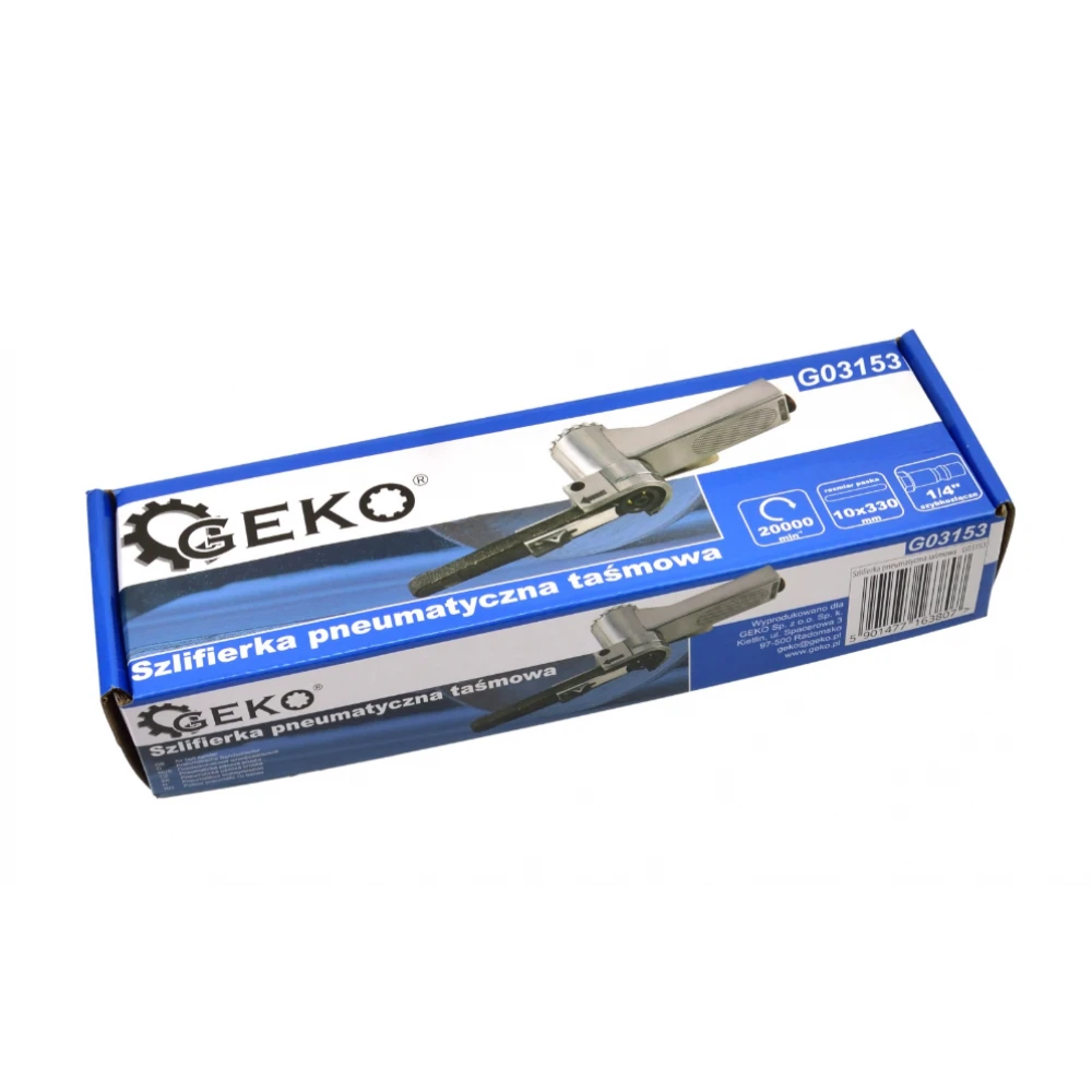 Пневматична лентова шлайфмашина, 10x330 мм, 6.3 бара - G03153