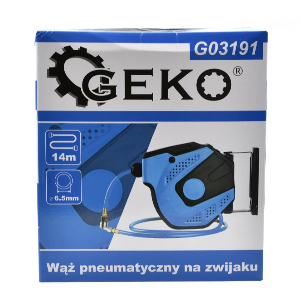 Пневматичен маркуч на макара 14 м 6.5х10 мм GEKO G03191