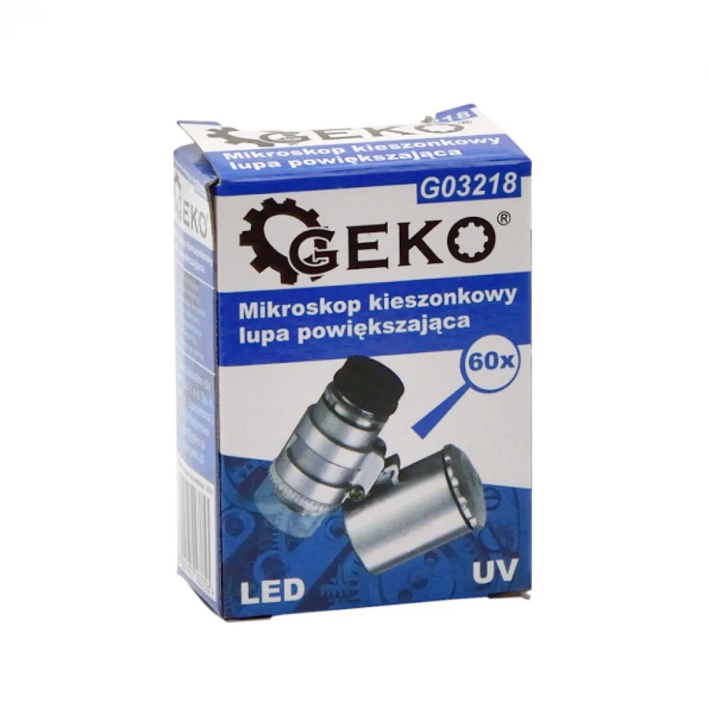 Джобен микроскоп - лупа 60x увеличение - GEKO G03218