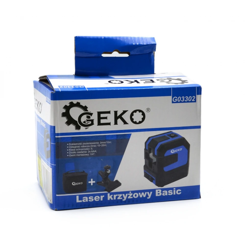 Самонивелиращ се лазер с кръстосани линии GEKO G03302