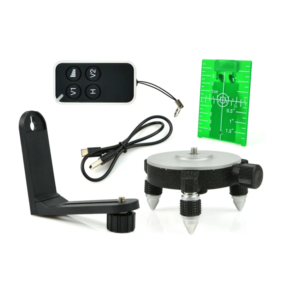 3D 360 градуса самонивелиращ се лазер 12x зелени линии - GEKO G03308