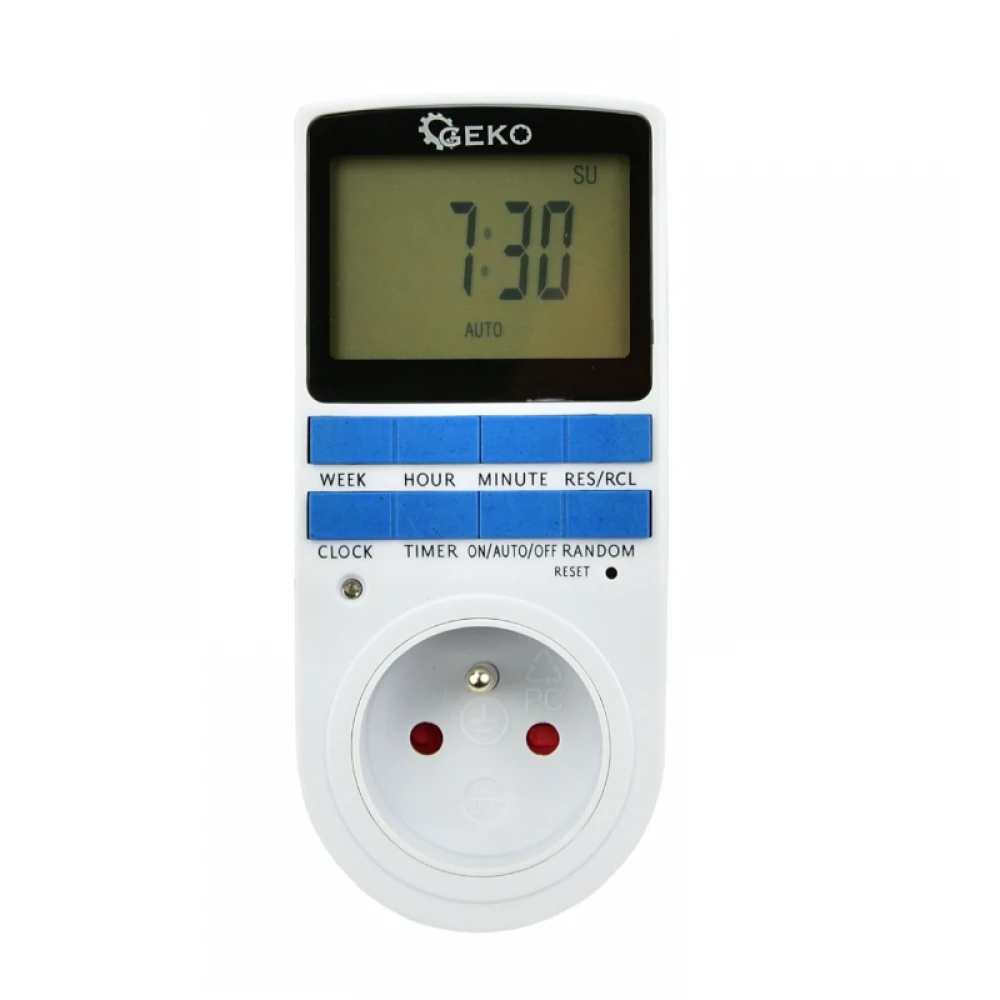 Контакт с таймер, превключвател за включване/изключване, 16 програми - G03346